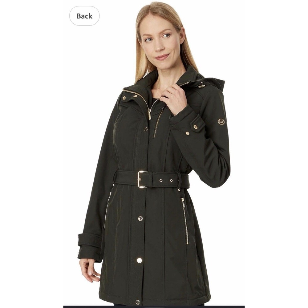 Michael Kors Women's Softshell Jacket with Snap Fastening